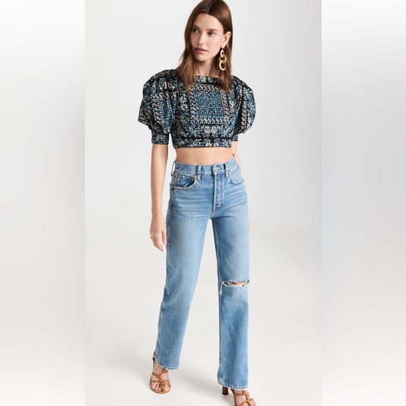 ***SOLD*** Ulla Johnson - Anise Top in Azure - Picture 2 of 5